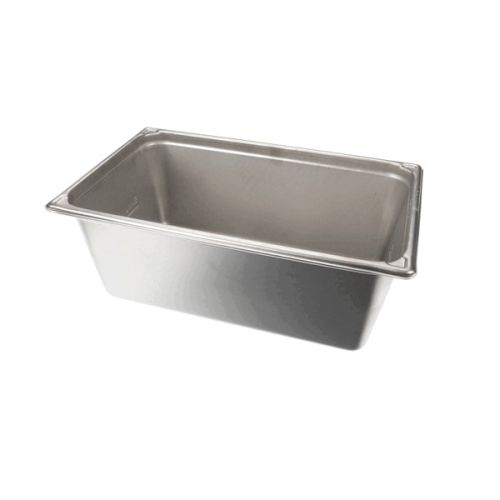 Giles 39368 Breading Pan W/Hole & Emboss SS 8"