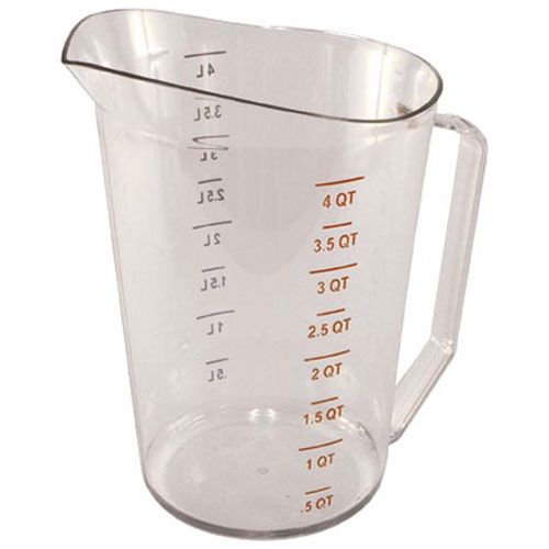 4 Qt Clear Plasticpitcher For Cambro - Part# 400mccw135