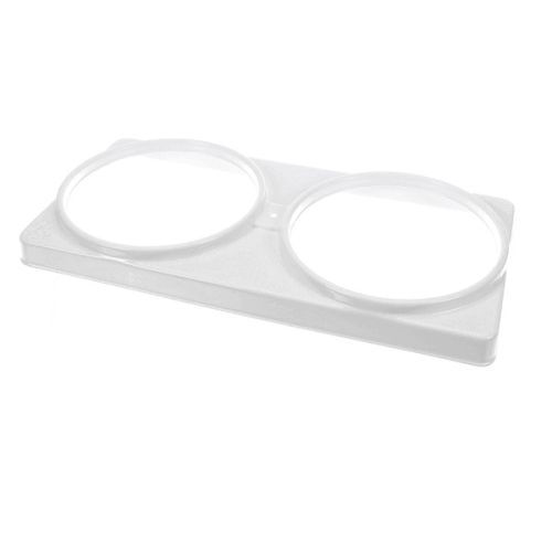 Master-Bilt 44-01139 2 Hole Can Holder White Dunkin