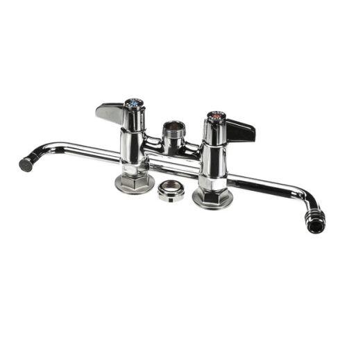 T&S Brass 5F-4DLX14 Deck Mount Faucet 4 Centers 14" Nozzle