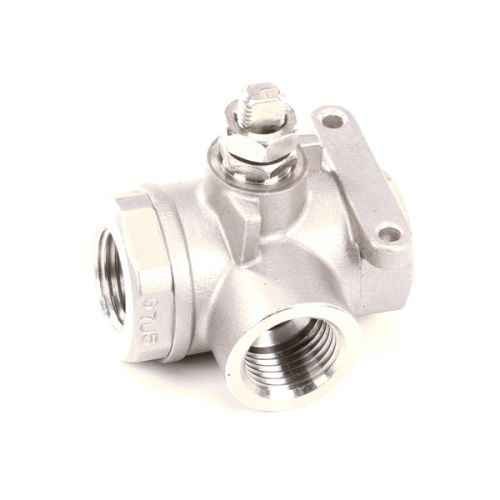 Pitco 60207501 3-Way Ball Valve Stainless Steel 1/2"NPT