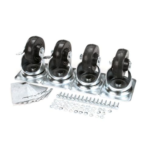 True 872069 Swivel Plate Casters 4" Set of 4 TRCB