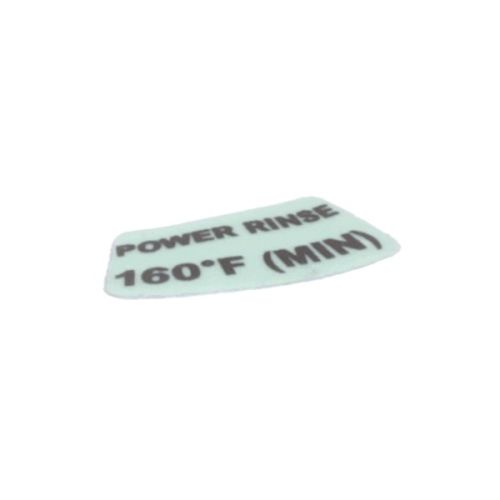 Jackson 9905-003-01-31 Power Rinse Decal 160°F
