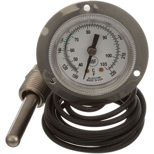 Wash Thermometer2, 100-220,  Front Flang For Middleby Marshall - Part# A14420