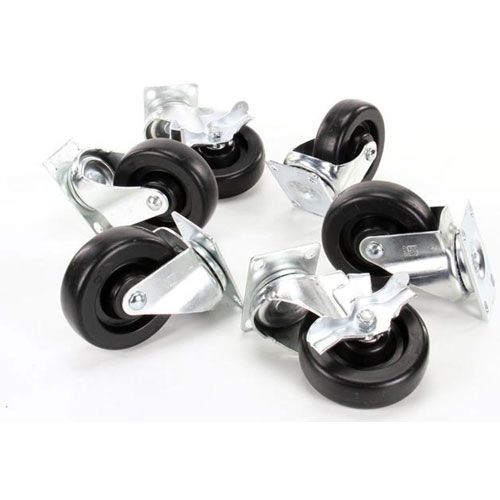 American Range A35103 Castre Swivel W/Bracket 4" Set Of 6