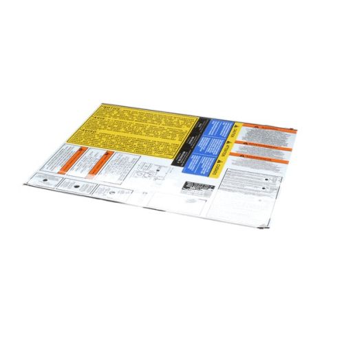 Pitco A6100201 Sheet Gas Label 7/14/18/14R/14C