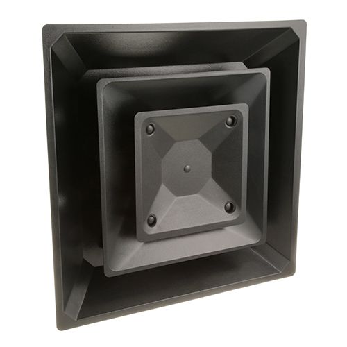 Air Diffuser, 2way Thru (12"neck, Black, 24"sq) For Allpoints - Part# 5561063