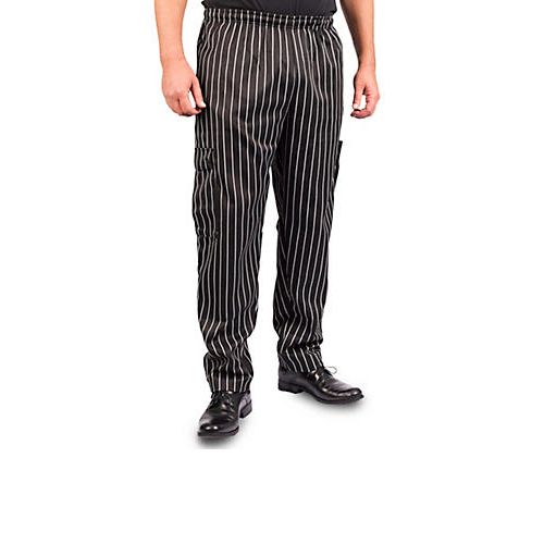 Allpoints 10595XL KNG 5XL Baggy Chef Pants striped