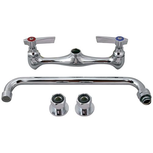 Allpoints 1071093 Wall Mount Faucet - Economy, W/12" Spout