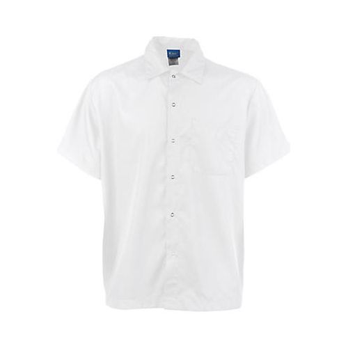 Allpoints 11405XL Kng 5Xl Cook Shirt Frontsnap, White