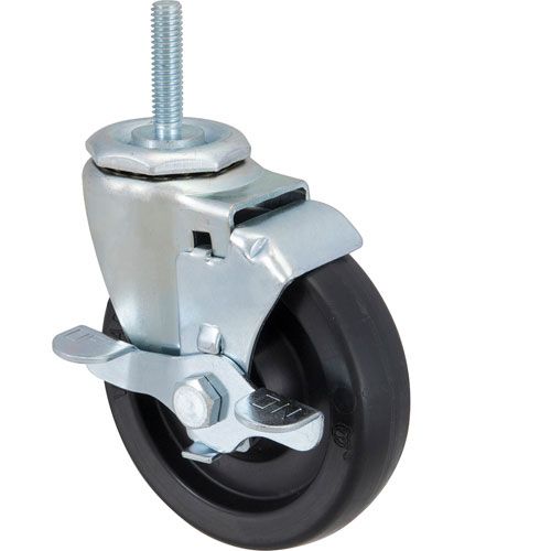 Allpoints 1201069 Stem Caster, 4",3/8-16,W/Brk