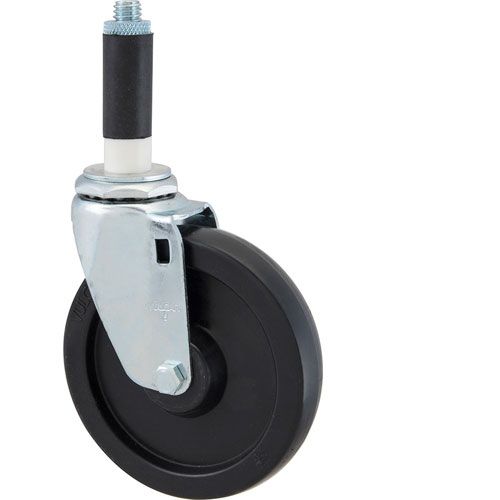 Allpoints 1201117 Stem Caster(5"OD, Swivel, Black)
