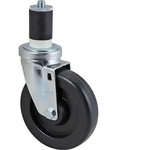 Allpoints 1201122 Stem Caster,(5"OD,Swivel,Black)