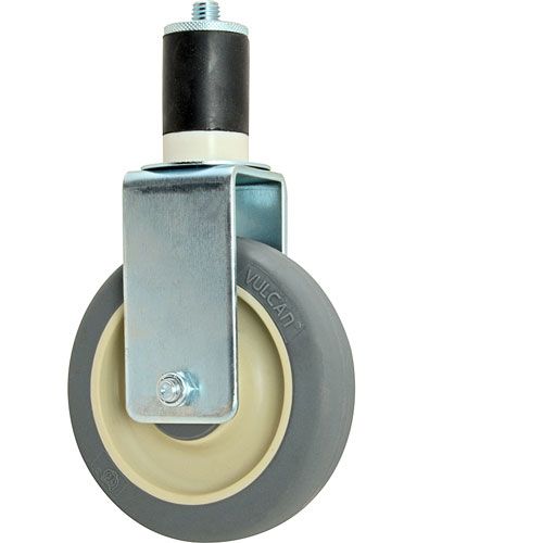 Allpoints 1201145 Stem Caster, 5", Rgd, Gry