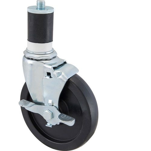 Allpoints 1201148 Stem Caster(5"OD,W/Brake Black