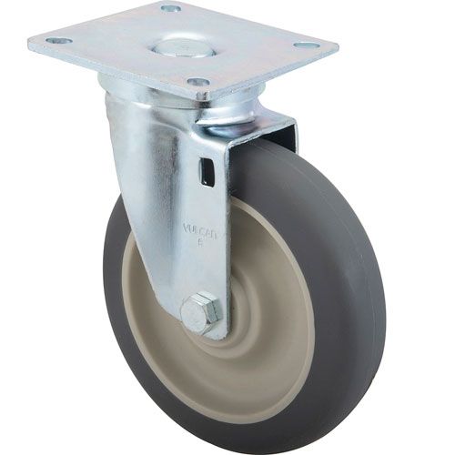 Allpoints 1201185 Plate Caster, 5" Whl,3-1/2"PLT