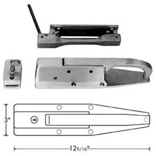 Allpoints 1221129 Latch (W/Fl strike/Ir) 