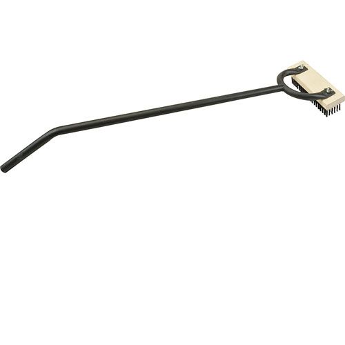 Allpoints 1331664 Medium Texas Grill Brush with 24" Handle