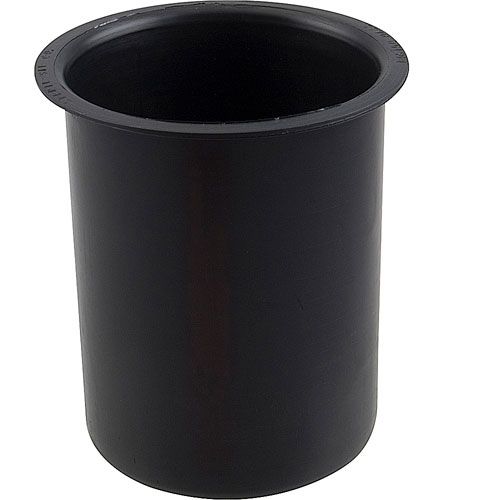 Allpoints 1371669 Black Solid Plastic Silverware Cylinder