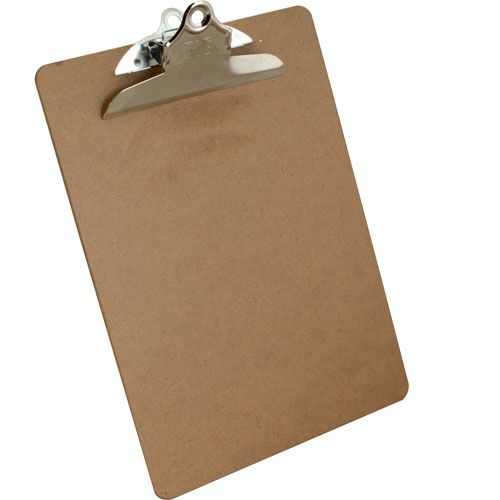 Allpoints 1391028 Hardboard Clipboard ,9X12.5"