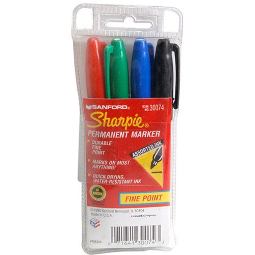 Allpoints 1391046 Set Marker , Fine, 4 Colors