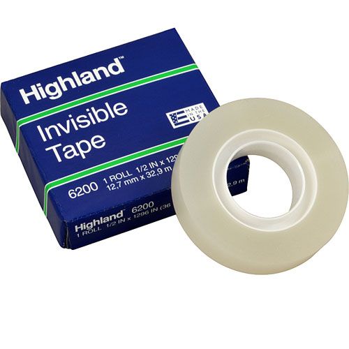 Allpoints 1391105 Invisible Tape , 1/2"X108'