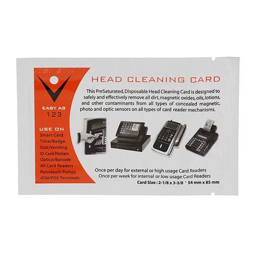 Allpoints 1391127 Credit Card Reader Cleaning Card