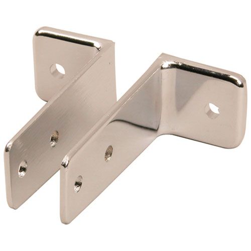 Allpoints 1411045 Left & Right Stall Bracket, Chrome Plated