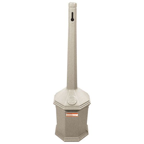 Allpoints 1412038 Cigarete Receptacle , Beige Poly