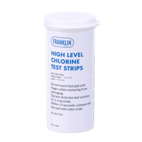Allpoints 1421556 Chlorine Test strips, Hi,100