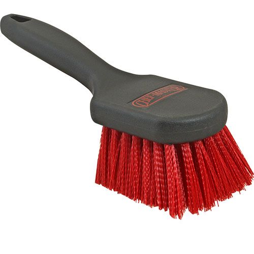 Allpoints 1421624 Pot Brush (8"L,Red W/Black Handle)