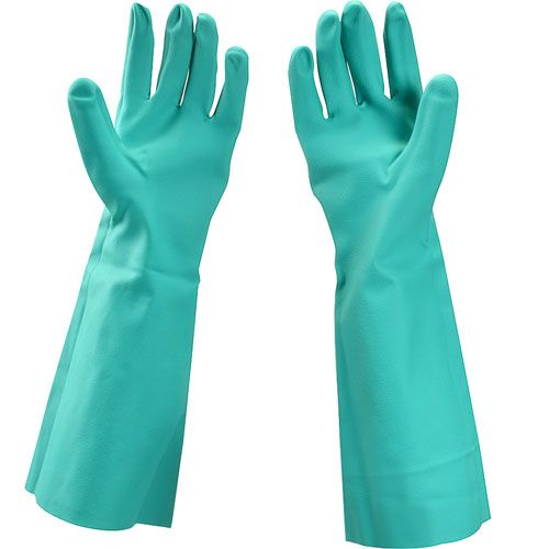 Allpoints 1421633 Green Dishwashing Gloves (Sold As A Pair)
