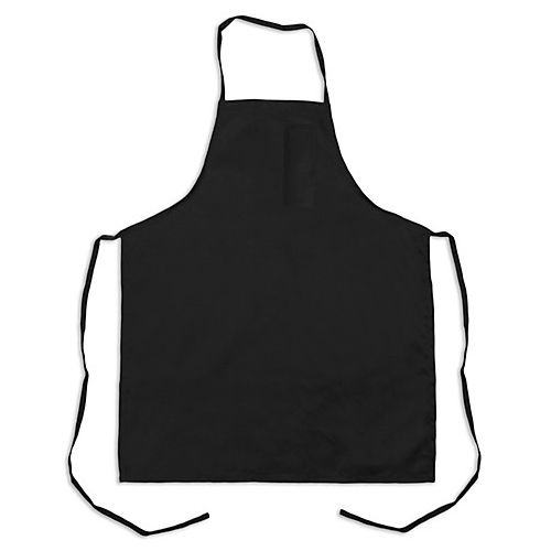 Allpoints 1461BLK KNG 32 in Bib Apron Black Pencil Pocket
