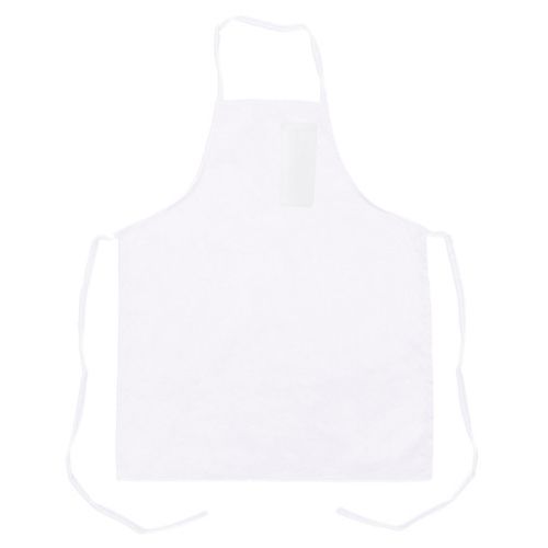 Allpoints 1461WHT KNG 32 in Bib Apron White Pencil Pocket