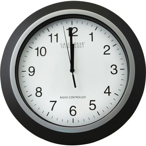 Allpoints 1511054 Wall Clock, 12" , Atomix