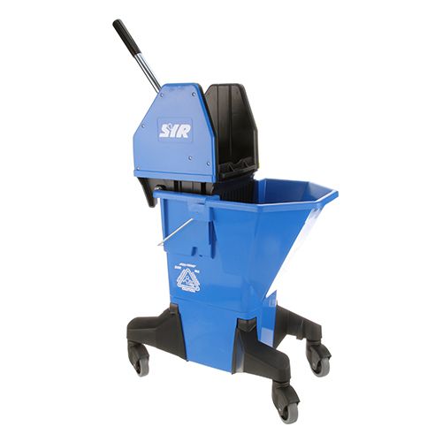 Allpoints 1591099 Blue W/Yellow Wringer Mop Bucket