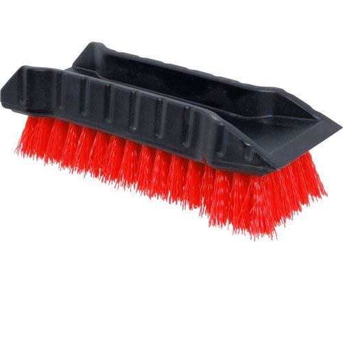Allpoints 1591115 Hand Brush, Red,W/Scraper