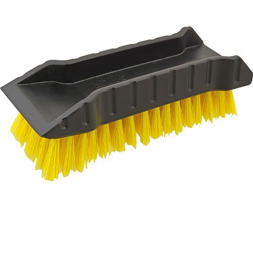 Allpoints 1591117 Hand Brush, Yellow,W/Scraper