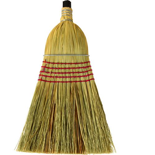 Allpoints 1591132 Corn Broom Head with Red Stitching