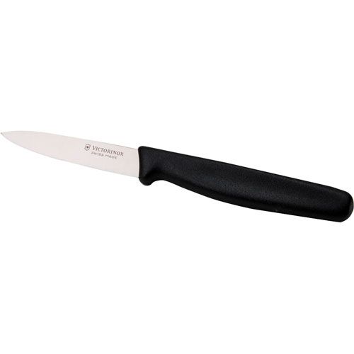 Allpoints 197672 Paring Knife  3 1/4 Black Nylon CLAMSH