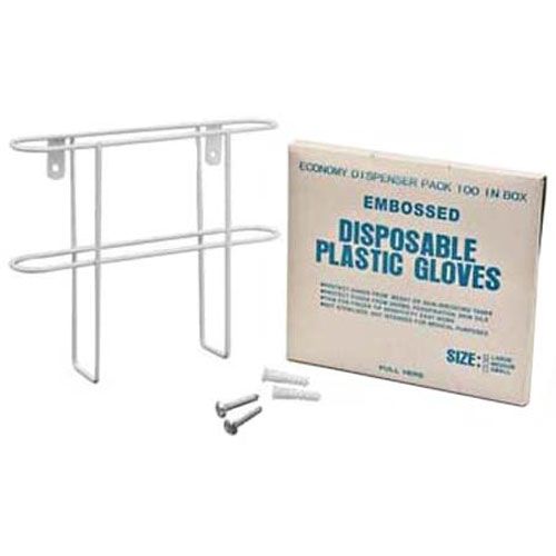 Allpoints 2261120 Wall-Mounted Rack With Disposable  Gloves