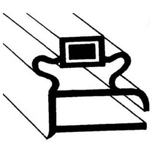 Allpoints 2351033 Refrigerator Gasket , 7-5/8 X 24-1/2