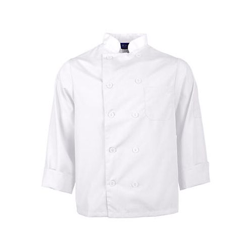 Allpoints 2577WHTXS Kng Xs Lw Chef Coat White Long Sleeve