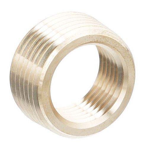 Allpoints 261153 Brass Faced Flush Bushing 3/4" MPT X 1/2" FPT