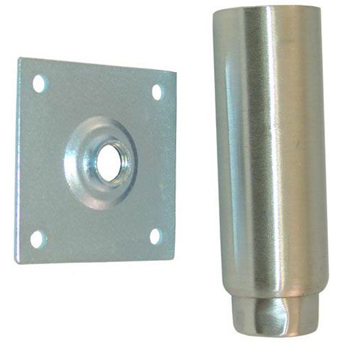 Allpoints 263298 Stainless Steel Equipment Leg with Mounting Plate