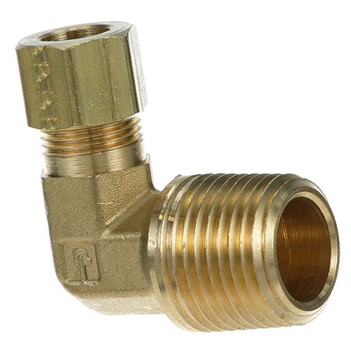 Allpoints 263827 Brass Elbow - 3/8" X 1/2