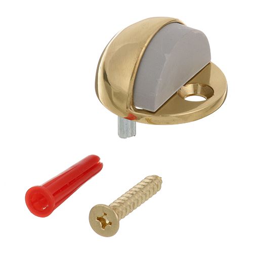 Allpoints 266261 Door Stop Floor Mount,Brass