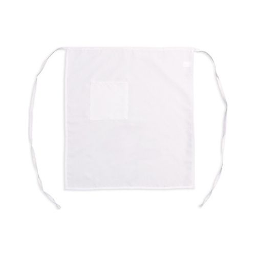 Allpoints 2778WHT KNG 30 inch Bistro Apron 1 Pocket White