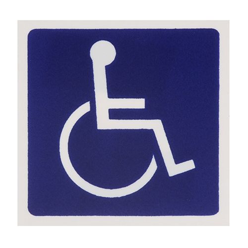 Allpoints 2801128 Handicap Sign, Blue 3X3"