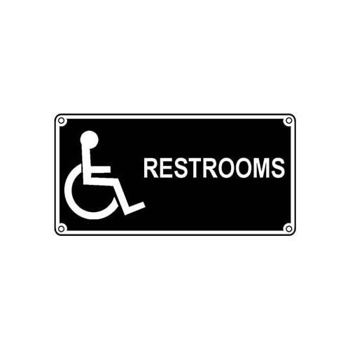 Allpoints 2801196 Accessible Washroom Sign ,7X14